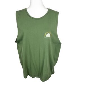 Jack Johnson Tank Top Adult Extra Large Green Meet The Moonlight Phases Shirt